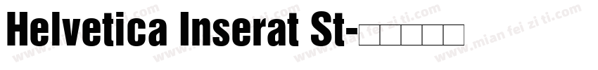 Helvetica Inserat St字体转换